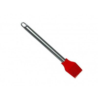 Pincel de Silicone Cabo Inox Vermelho  Mimo
