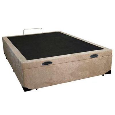 Cama Box Baú Viúva Sereneprime Suede Bege 44x128x188