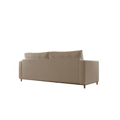 Sofá Djon 02 Módulos De 90cm B20cm Meu Sofá Online B002 Veludo Capuccino