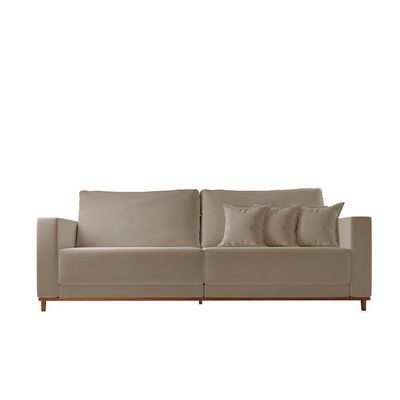 Sofá Djon 02 Módulos De 90cm B20cm Meu Sofá Online B002 Veludo Capuccino