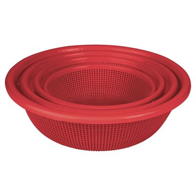 Conjunto Peneira Sem Cabo 4 Peças Vermelho