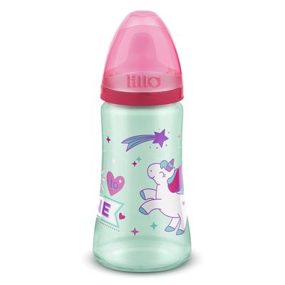 Copo Infantil Lillo Colors Magia Unicórnio 300ml