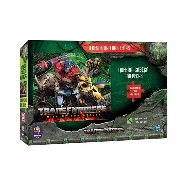 Quebra-Cabeça Mimo Transformers O Despertar das Feras 100 Peças