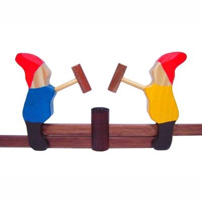 Anões Móveis - Madeira - Multicolorido - Bohney
