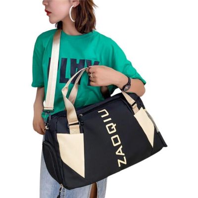Bolsa Mala Grande Alça Academia Esportiva Viagem, Piscina Ideal Para Viagens, Porta Sapatos - Preto