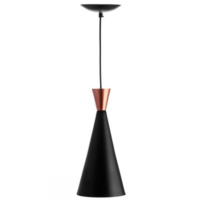 3 Pendentes Cone Preto Canadá Sala Cozinha Churrasqueir
