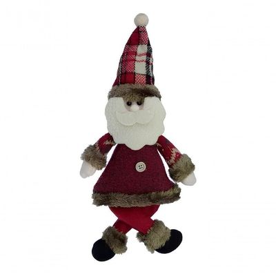 Kit 4 Pendente Boneco Papai Noel árvore Natal Tecido De 30cm