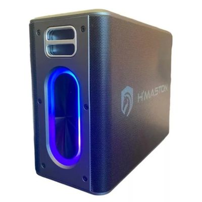Caixa De Som Bluetooth Portátil Hmaston 120w 2 Microfone
