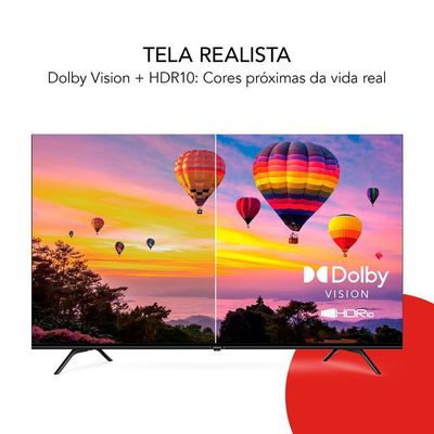 Smart TV Aiwa 65” Google TV 4K Comando de Voz Dolby Vision & Atmos AWS-TV-65-BL-01-G