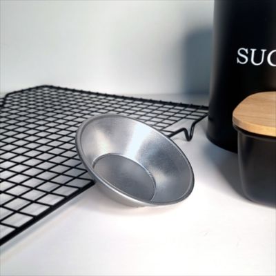 Forma Empada Mini Bolo Forminha Pudim Assadeira Aço Inox 4un