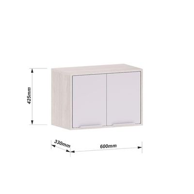 Armário Aéreo De Geladeira 60 Cm 2 Portas Art Luciane Móveis