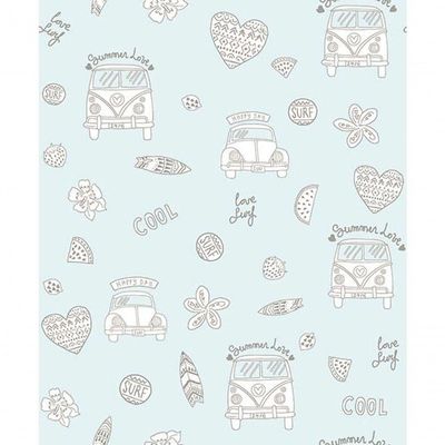 Papel De Parede Pure Kids Teens Hippie Kt68433 Tam. 4m² Papel De Parede Pure Kids & Teens Hippie Kt68433