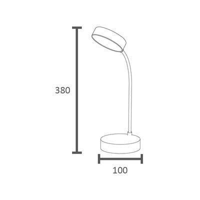Luminária De Mesa Led Taschibra Puck Recarregável 5v Branco 15020038-01