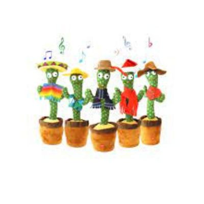Cacto Dançante E Falante Toca Música Repete A Fala Brinquedo