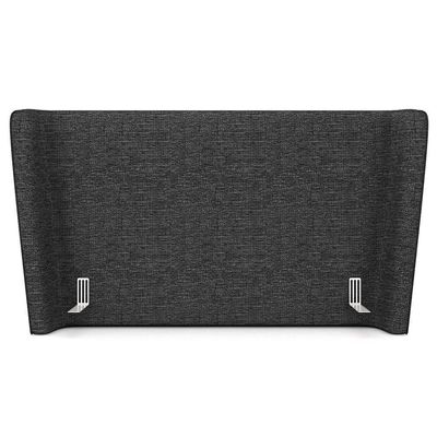 Cabeceira Cama Box Queen 160cm Nilo P05 Linho Cinza Escuro - Lyam Decor