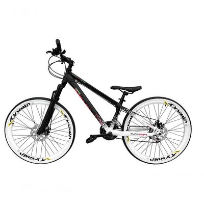 Bicicleta Aro 26 Vikingx Tuff X44 Preto-branco 21v Alumínio Freio A Disco Aros Vmaxx Brancos