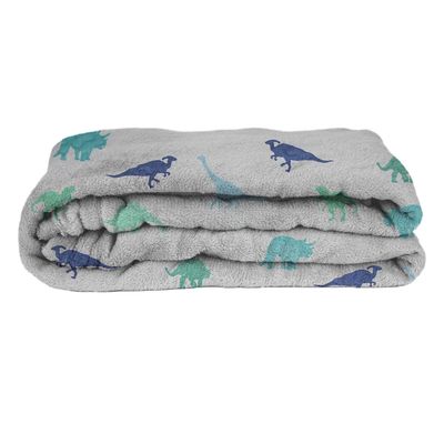 Manta Cobertor Infantil Flannel Le Casa 100% Poliéster Dino World