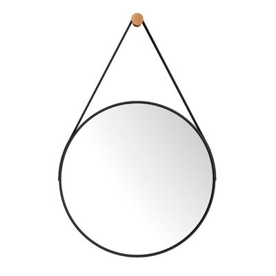 Espelho Alvorada 80 Cm Com Alça Preto