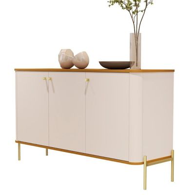Aparador Baton Rouge Off White Nature Dourado