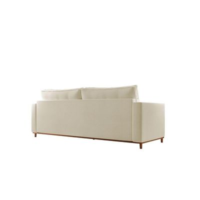 Sofá Djon 02 Módulos De 90cm B20cm Meu Sofá Online A302 Linho Branco