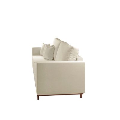 Sofá Djon 02 Módulos De 90cm B20cm Meu Sofá Online A302 Linho Branco
