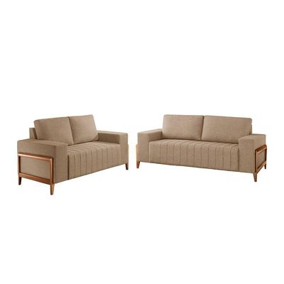 Sofá 2x3 Lugares Verona Meu Sofá Online A226 Linho Bege