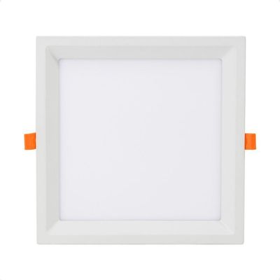 Kit 3 Painel De Led Quadrado Embutir Recuado 12w Bivolt Taschibra 6500k Frio