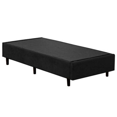 Cama Box Solteiro Suede Sereneprime Preto 88x188x40