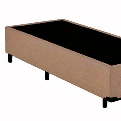 Cama Box Solteiro Suede Sereneprime Bege 88x188x40