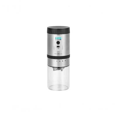 Moedor De Café Elétrico Automático Recarregável Usb Recipiente Em Vidro Com Tampa