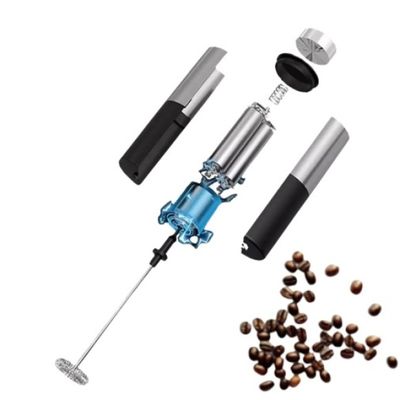 Misturador Mixer Espumador De Bebidas Leite Café Achocolatado Ovos Elétrico Portátil A Pilha