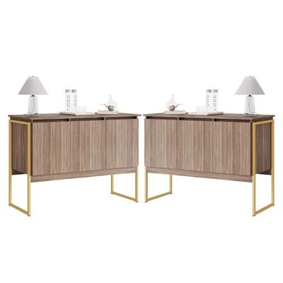 Jogo De Buffets Modernos Verona Affara Dourado