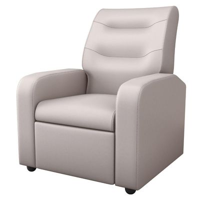 Poltrona Reclinável Decorativa Sophia Corino Bege