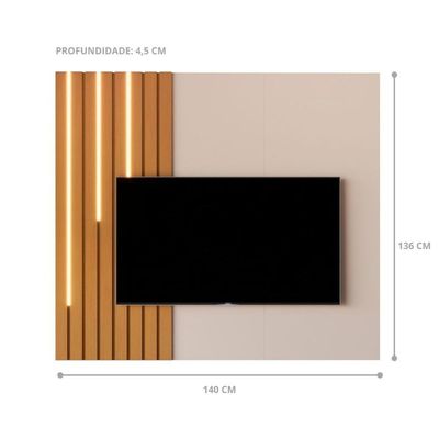 Modulo Para Tv 58 Polegadas Campinas Off White Nature