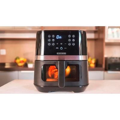 Fritadeira Air Fryer Black Decker 7 Litros AFDLG Preta E Inox 127v