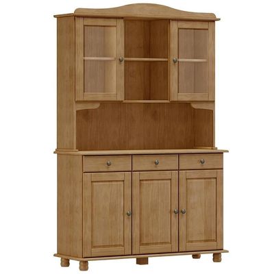 Cristaleira 5 Portas Estante Livreiro Madeira Maciça Freijo Milani Store Freijo