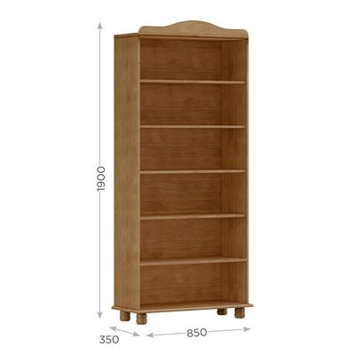 Estante Livreiro Madeira Maciça 85 Cm 8964 Freijo Milani Store Freijo
