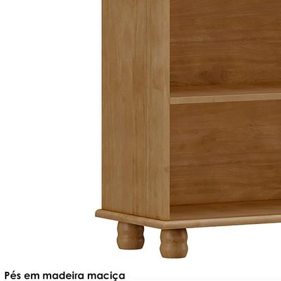 Estante Livreiro Madeira Maciça 85 Cm 8964 Freijo Milani Store Freijo