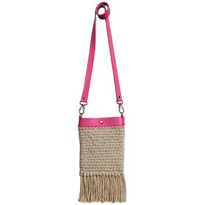 Kit Bolsa Crochê - Rosa - Kits for Kids