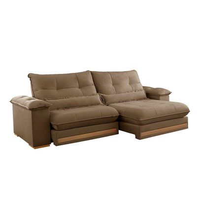 Sofá Dubai Veludo 02 Módulos De 90 Cm B25 Cm Meu Sofá Online B016 Veludo Marrom