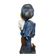 Estátua Aviador Piloto De Avião Em Resina Decoração 23cm