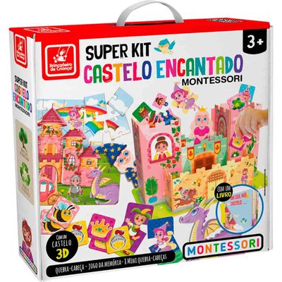 Jogo Super Kit Castelo Encantado - Madeira - Brincadeira de Criança