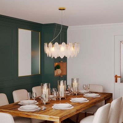 Lustre Pendente Blumenau Naiá E14 Bivolt Dourado