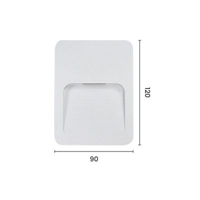 Balizador Astraled Leo De Sobrepor Led 2w Bivolt Branco 3000k Luz Amarela Bl-6704