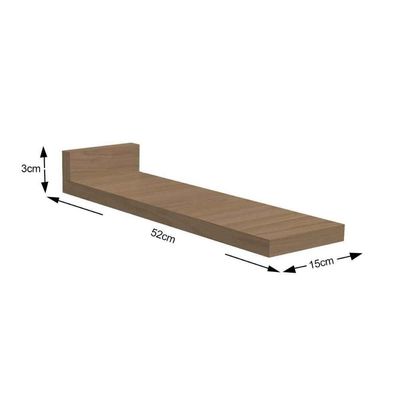 Módulo Cozinha Lótus Tampo Para Balcão E600 15cm Canela
