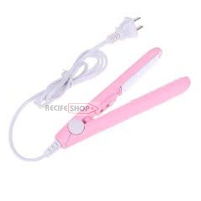 Mini Chapinha Portátil Bivolt | Modeladora Ideal para Franjas e Viagens