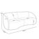 Sofá 4 Lugares Para Sala Living Orgânico 240cm Eron M03 Veludo Bege - Lyam Decor