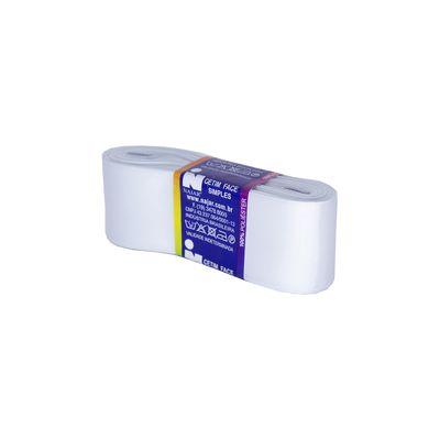 Fita de Cetim Nº09 38mm Peça com 10m Branca