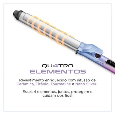 Modelador de Cachos By Juliette Mondial Azul e Rosa 70W MC-JU-03 Bivolt