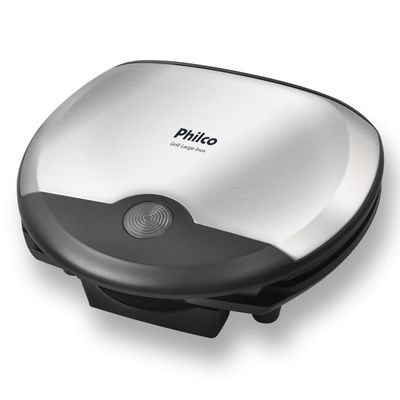 Grill Philco Large Inox Antiaderente Placas Onduladas 127V
